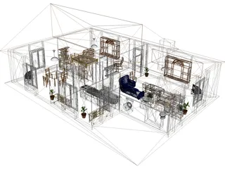 Little House 3D Model preview