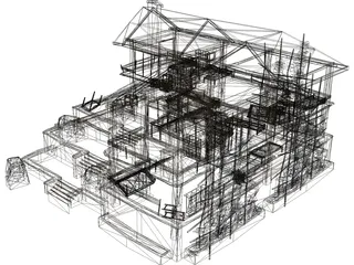 Abandoned House 3D Model preview
