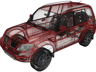 Mitsubishi Pajero 4x4 3D Model preview