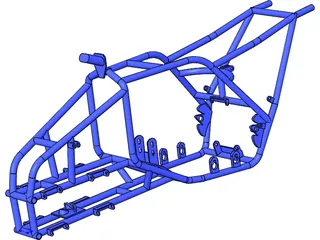 Frame ATV Chassis 3D Model preview