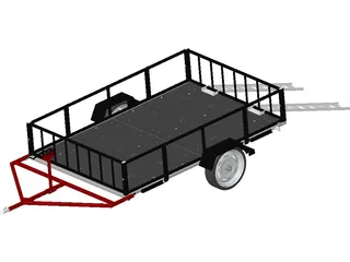Multi-Purpose Trailer 3D Model preview