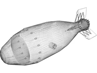 Tsar Bomba 3D Model preview