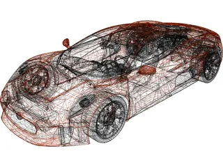 Jaguar C-X75 Concept 3D Model preview