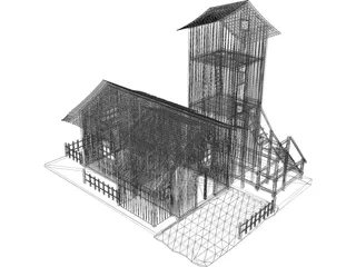 Old Barn 3D Model preview