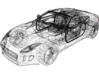 Jaguar F-Type Coupe (2014) 3D Model preview