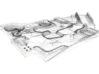 Skate Park 3D Model preview