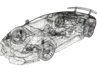 Lamborghini Murcielago LP670 SV 3D Model preview