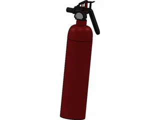 Fire Extinguisher 3D Model preview
