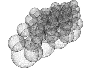 Water Molecule 3D Model preview