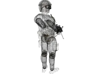 Soldier 3D Model preview