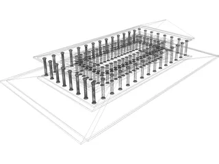 Partenon Temple Athens 3D Model preview