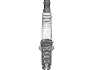 Spark Plug 3D Model preview