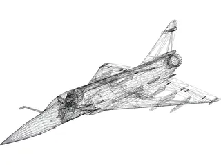 Dassault Mirage 2000 3D Model preview