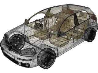 Volkswagen Golf (2011) 3D Model preview