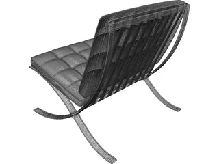 Barcelona Chair 3D Model preview