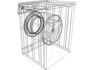 Washing Machine Samsung 3D Model preview
