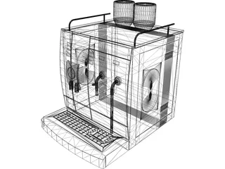 Coffee Maker Jura 3D Model preview