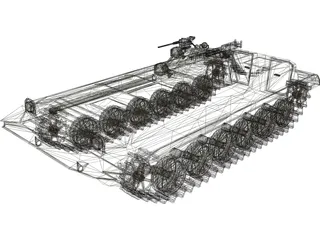 APC Tank 3D Model preview
