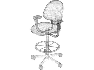 Office Chair 3D Model preview