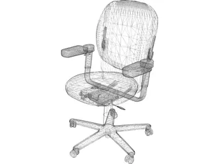 Office Chair 3D Model preview