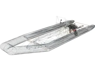 Rigid Inflatable Boat [RIB] 3D Model preview