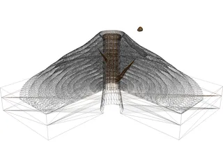 Volcano 3D Model preview
