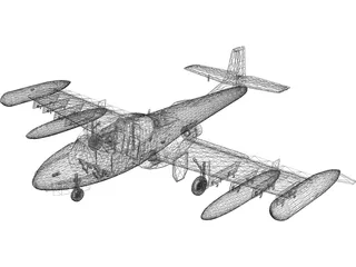 Cessna A37 Dragonfly 3D Model preview