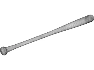 Baseball Bat 3D Model preview