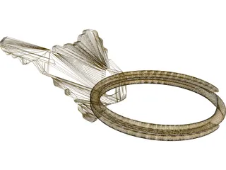 House Key 3D Model preview