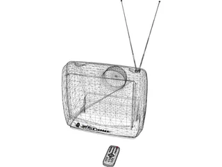 TV Set 3D Model preview