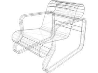 Chair Paemo 3D Model preview