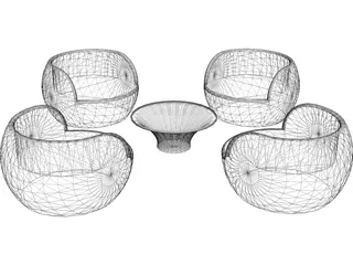 Knoll Living 3D Model preview