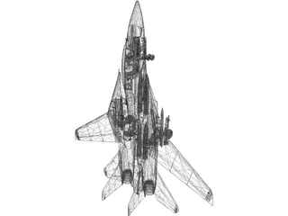 F-14 Tomcat Fighter 3D Model preview