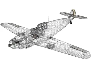 Messerschmitt BF-109G6 3D Model preview
