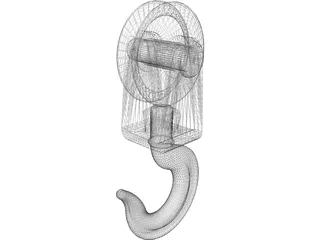 Hook and Pulley 3D Model preview