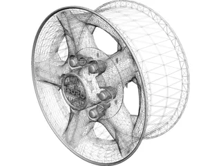 Wheel Isuzu 3D Model preview