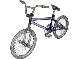 Bike BMX Trial 3D Model preview
