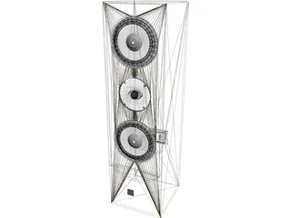 Cat Speaker 3 way 3D Model preview
