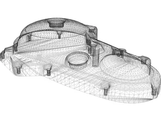 Clutch Cover 3D Model preview