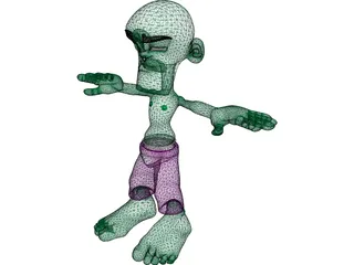 Hulky Cartoon 3D Model preview