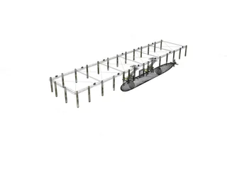 Sub Pier 3D Model preview
