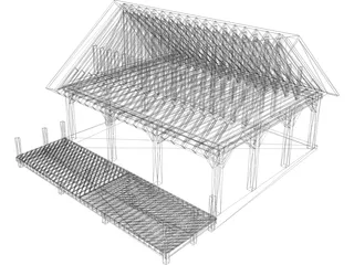 Park Pavillion 3D Model preview