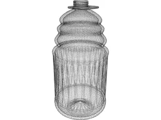 Bottle 128oz 3D Model preview