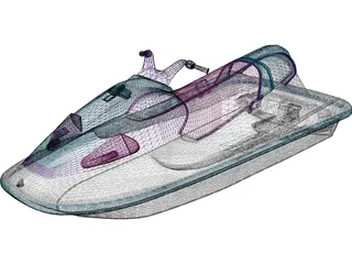 Jet Ski Suzuki 3D Model preview