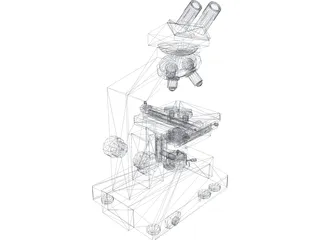 Microscope 3D Model preview