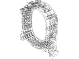 Mazda 12A Rotor Housing 3D Model preview