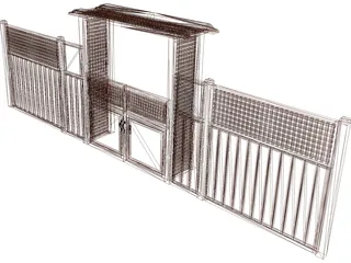 Garden Gate 3D Model preview