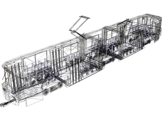 Streetcar 3D Model preview