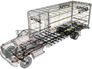 Uhaul Truck 3D Model preview