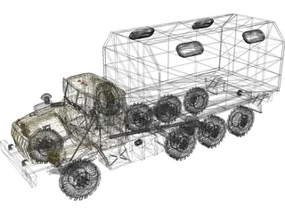 Ural Truck 3D Model preview